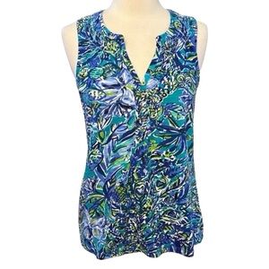 Lilly Pulitzer Sneak a Beak Essie Tank Top, Womens size Small